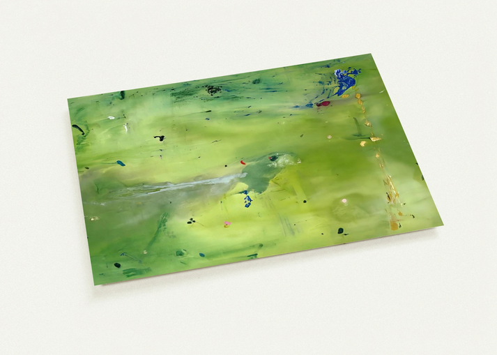 A Green Thought in a Green Shade - 1981 By Helen Frankenthaler Pack of 10 Post Cards | Helen Frankenthaler Post Cards | A6 (10.5 x 14.8 cm) - 4.1 x 5.8 inches