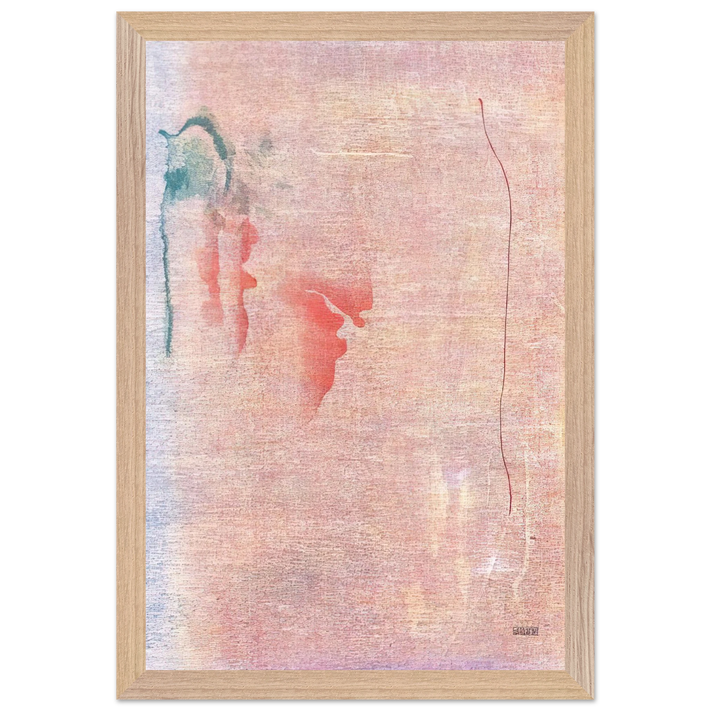 Helen Frankenthaler - Cedar Hill - 1983 Wall art - 27x35 cm / 11x14 inches - Premium Wooden Framed Poster With Fine Art Paper - Wood frame