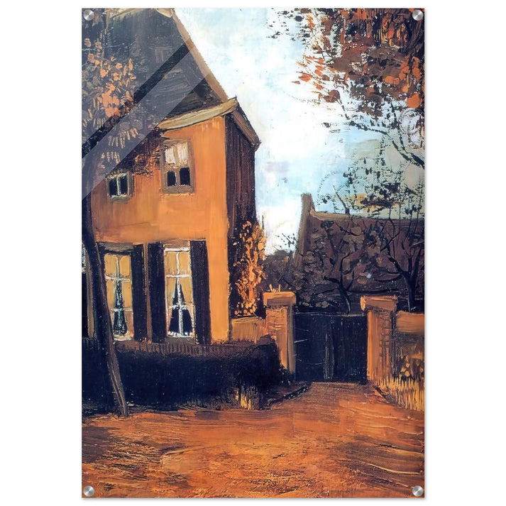 The Vicarage at Nuenen - Vincent van Gogh Acrylic Print - 70x100 cm / 28x40″ inches