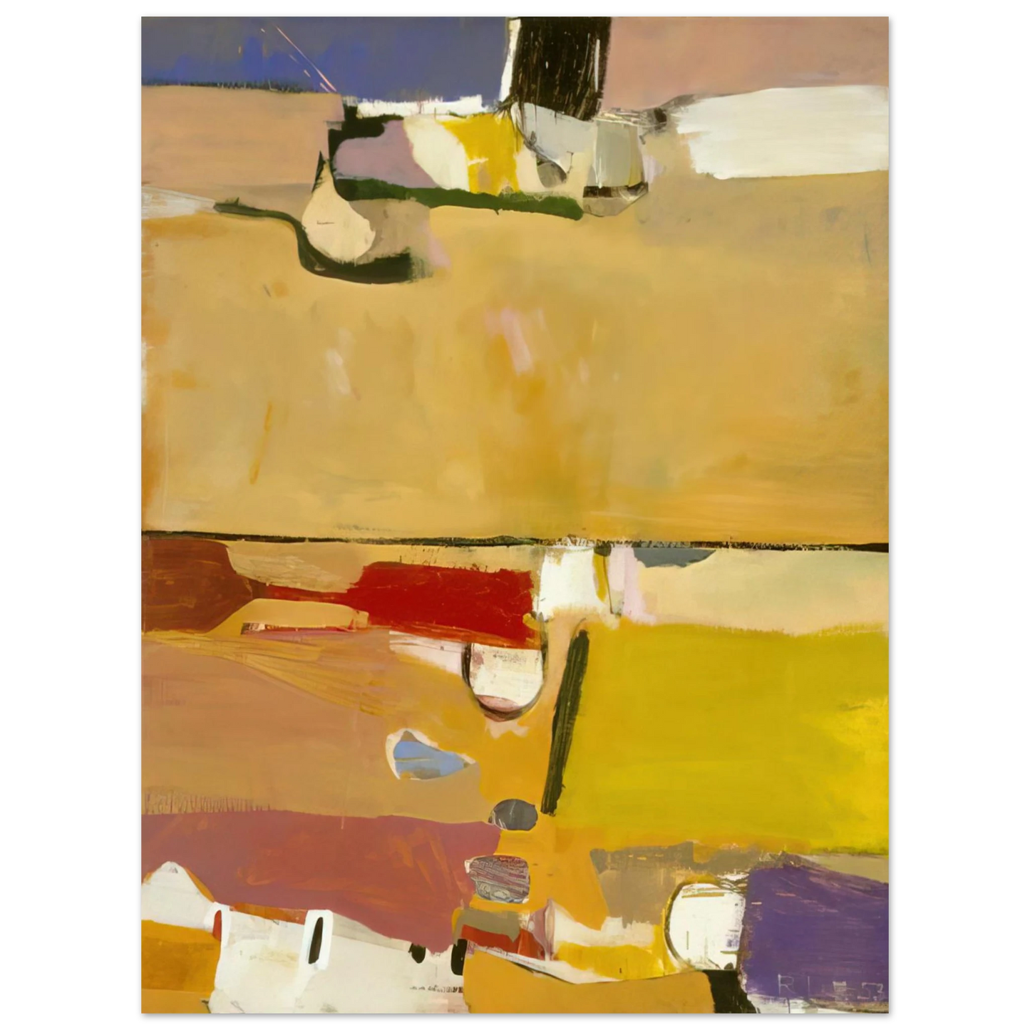 Richard Diebenkorn - A Day at the Races Fine Art Poster - Default Title