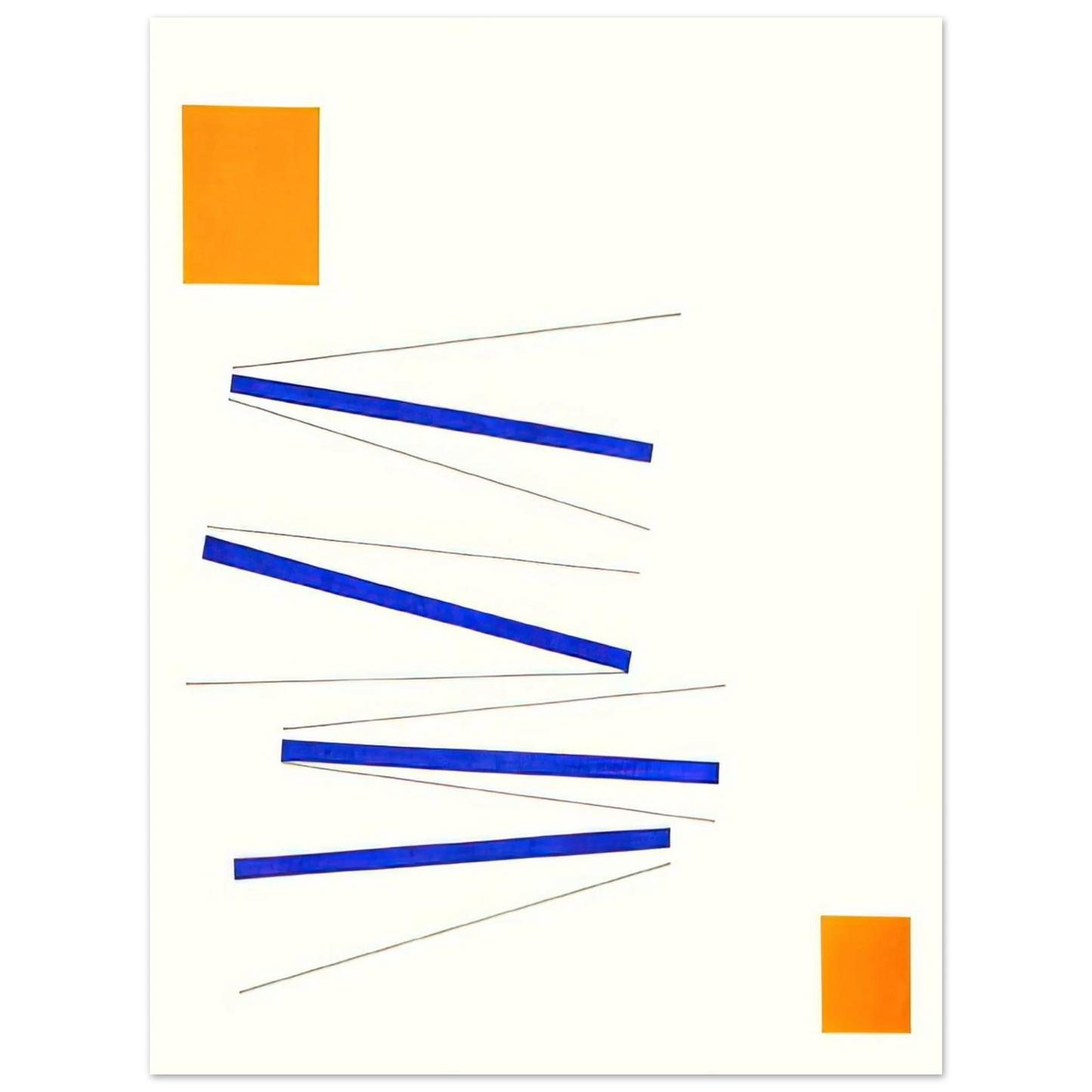 Lygia Pape - Relief in Orange and Blue - 1956 Fine Art Poster - Default Title