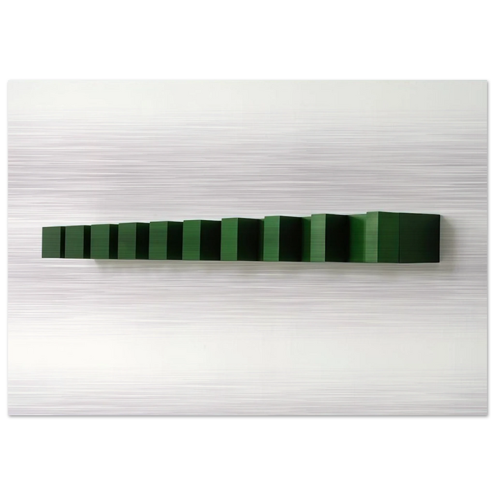 Untitled - 1974 - Donald Judd Brushed Aluminum Print - 70x100 cm / 28x40 inches | Donald Judd Aluminum Print | Donald Judd Prints