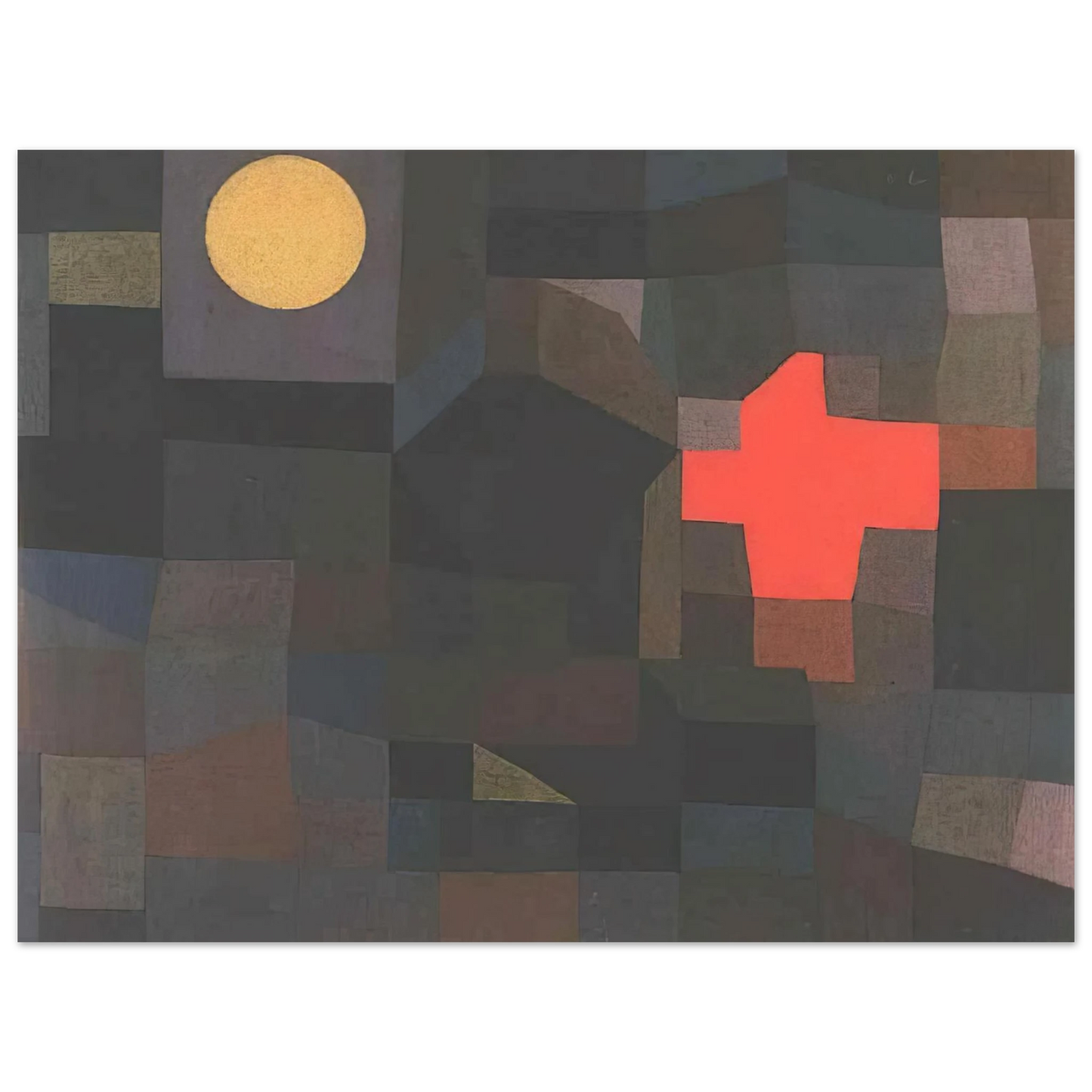 Paul Klee - FIRE FULL MOON 1933 Fine Art Poster - Default Title