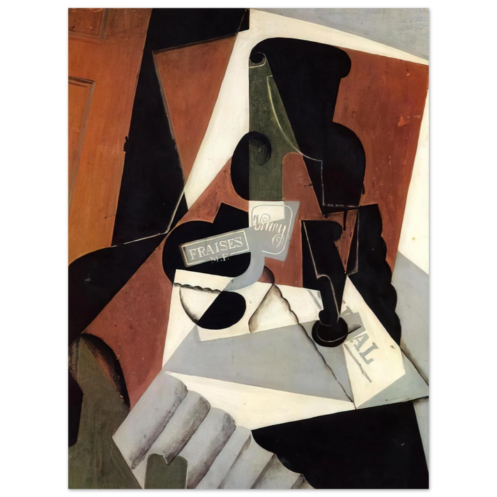 Juan Gris - STRAWBERRY JAM 1917 75x100 cm / 30x40inches Fine Art Poster