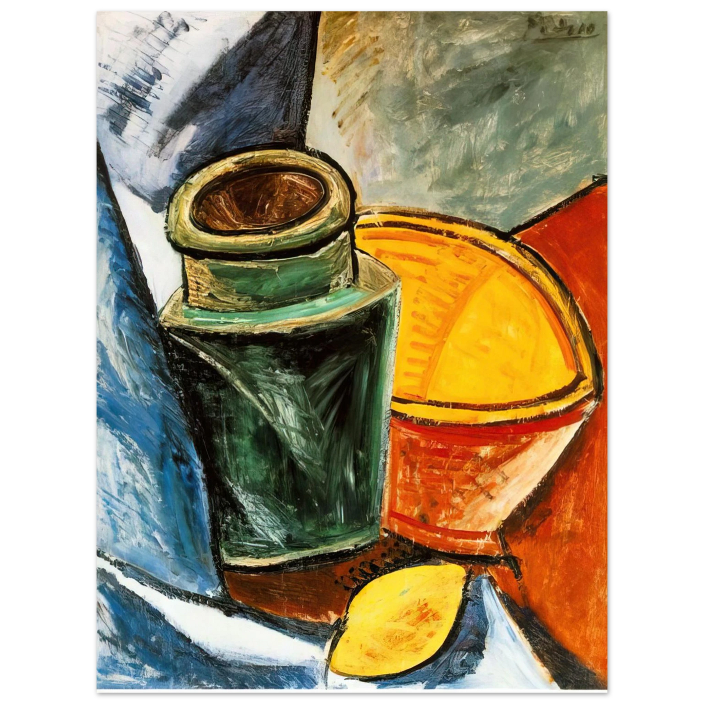 Pablo Picasso - Still life with lemons Fine Art Poster - Default Title