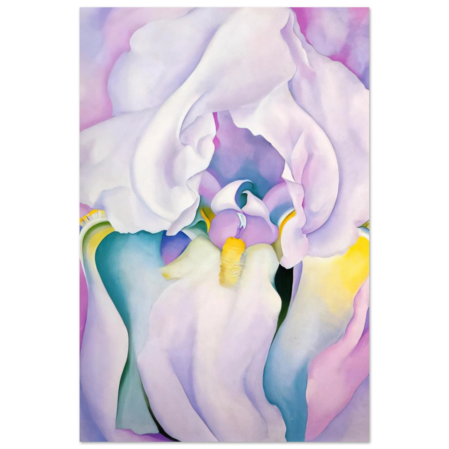 Georgia O'Keeffe - Light of Iris Fine Art Poster - 75x100 cm / 30x40 inches