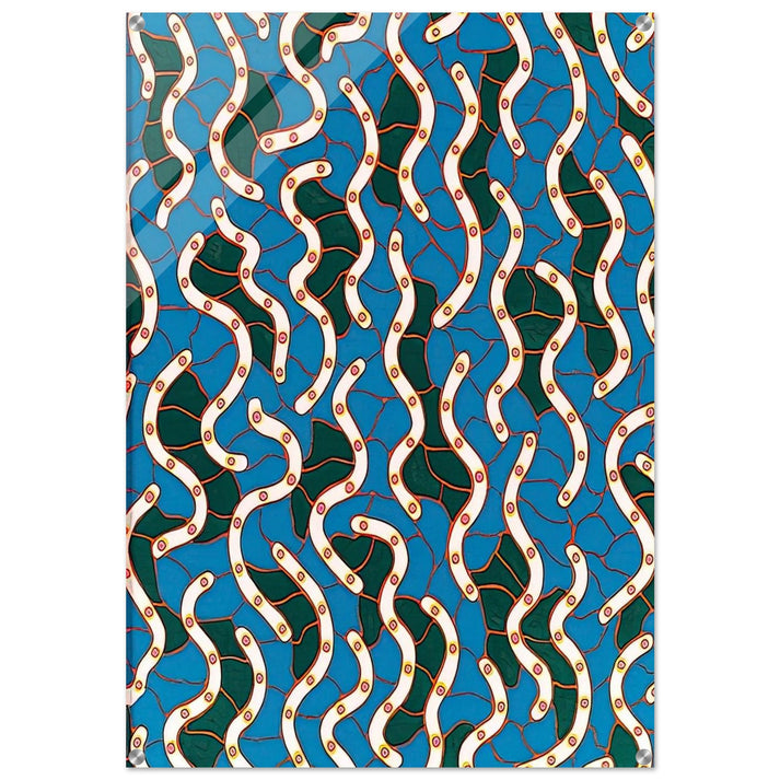 WAVES ON THE HUDSON RIVER 1988 - Yayoi Kusama Acrylic Print - 70x100 cm / 28x40″ inches | Yayoi Kusama Wall Art | Yayoi Kusama Prints
