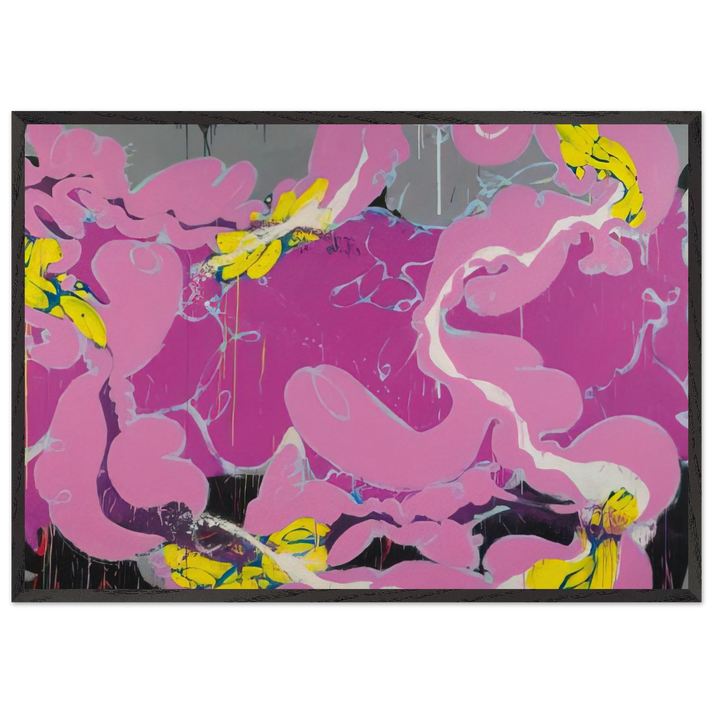 Russian Easter - 1979 - Norman Bluhm 70x100 cm / 28x40 inches Framed Art Print – Black Wooden Frame