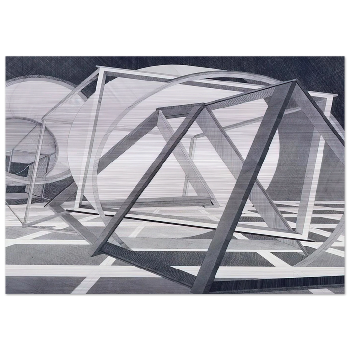 Straits of Malacca - Al Held Brushed Aluminum Print - 70x100 cm / 28x40 inches | Al Held Aluminum Print | Al Held Prints