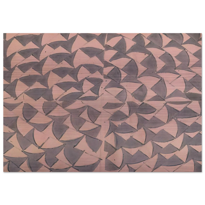 Rosa grigio grande - 1973 - Carla Accardi Brushed Aluminum Print - 70x100 cm / 28x40 inches | Carla Accardi Aluminum Print | Carla Accardi Prints