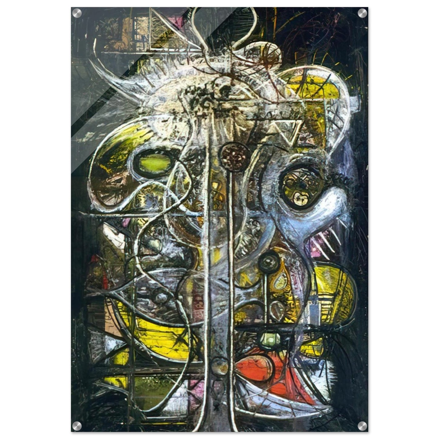 Comprehension of the Atom, Crucifixion - Richard Pousette-Dart Acrylic Print - 70x100 cm / 28x40″ inches