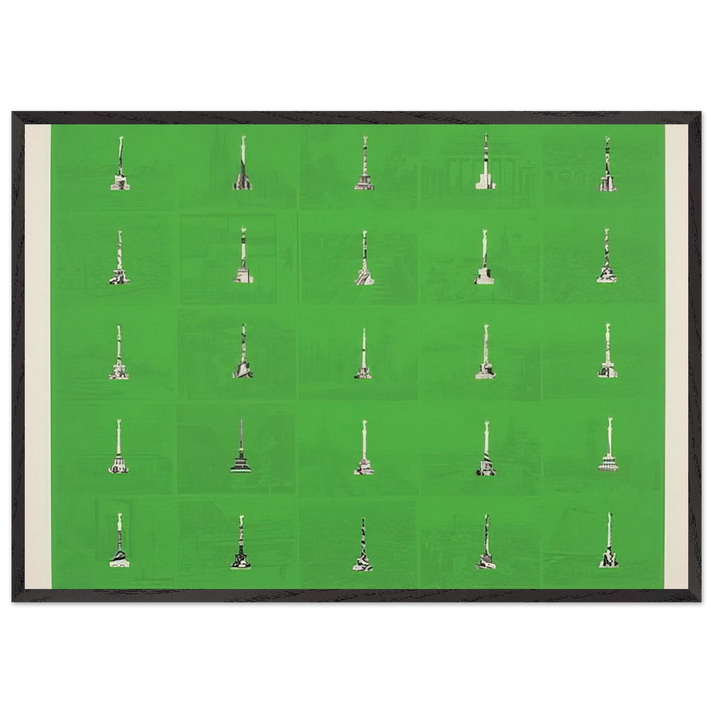 Berlin 1 - 1970 - Dieter Roth 70x100 cm / 28x40 inches Framed Art Print – Black Wooden Frame