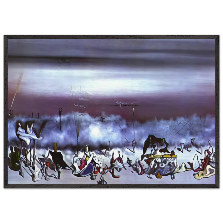 The Ribbon of Extremes - Yves Tanguy 70x100 cm / 28x40 inches Framed Art Print – Black Wooden Frame