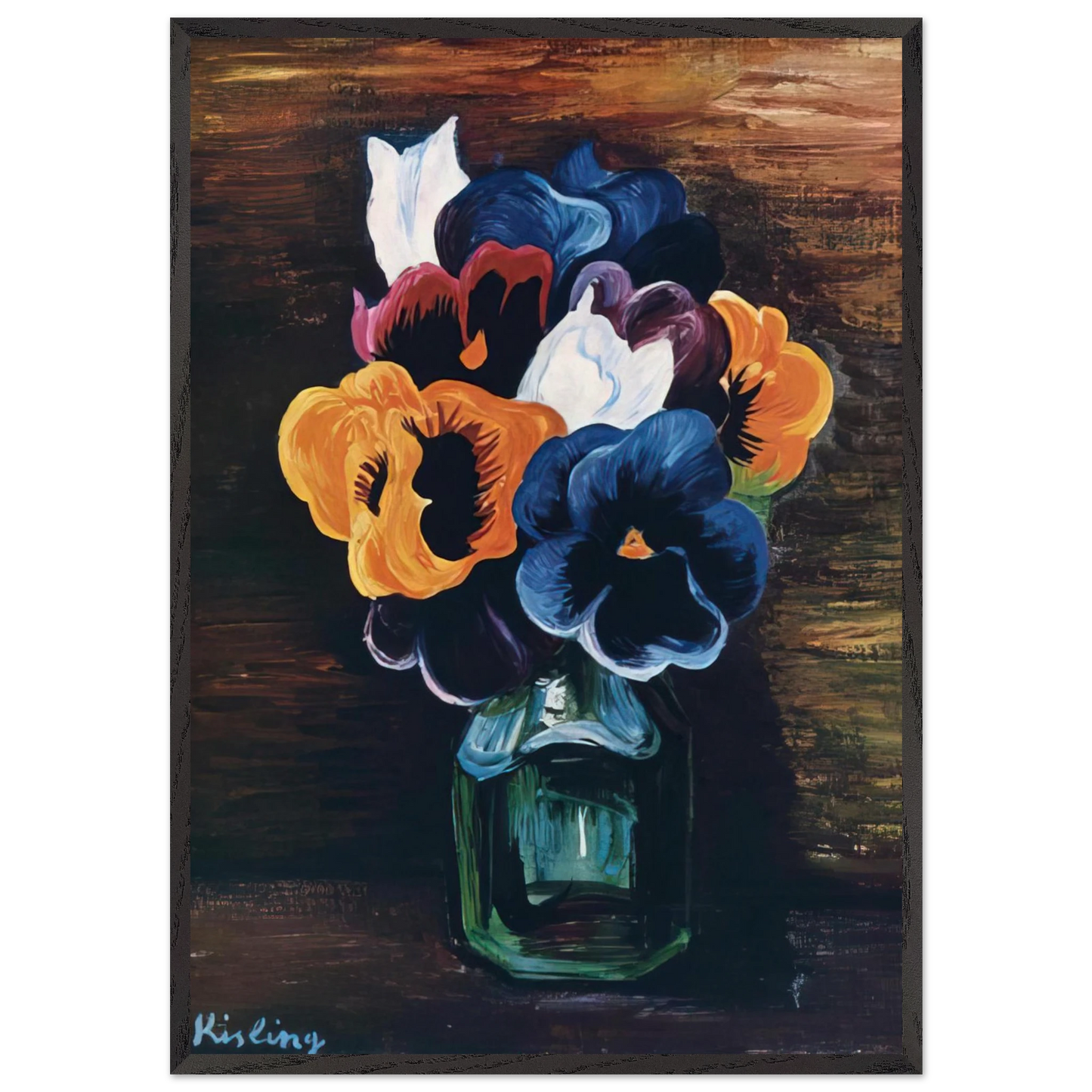 NOT IDENTIFIED 14 - Moise Kisling Framed Art Print – Black Wooden Frame - Default Title - -Framed Art Print