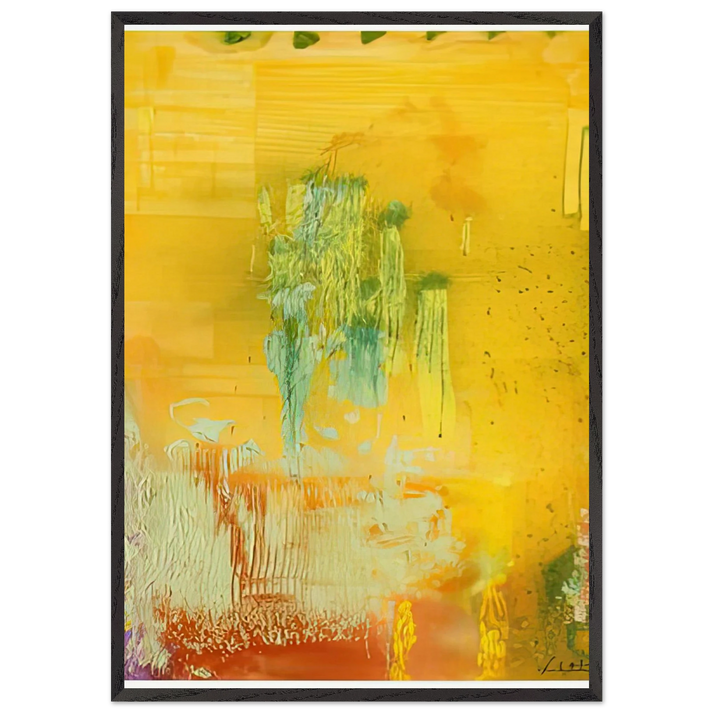 Aspens 1991- - Helen Frankenthaler 70x100 cm / 28x40 inches Framed Art Print – Black Wooden Frame
