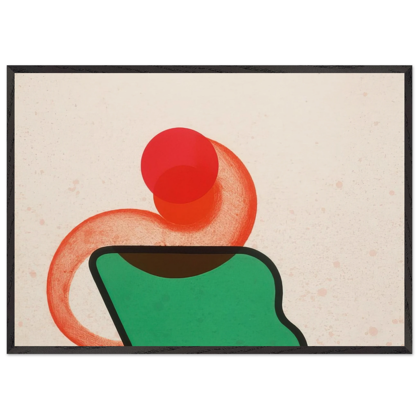 Bedroom - 1968 - Howard Hodgkin 70x100 cm / 28x40 inches Framed Art Print – Black Wooden Frame