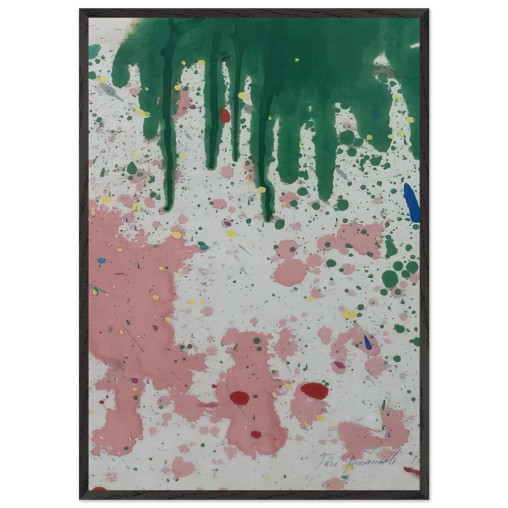 UNTITLED 1970 N2 - Taro Yamamoto 70x100 cm / 28x40 inches Framed Art Print – Black Wooden Frame