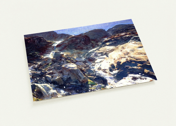 Glacier Streams By John Singer Sargent Pack of 10 Post Cards | John Singer Sargent Post Cards | A6 (10.5 x 14.8 cm) - 4.1 x 5.8 inches