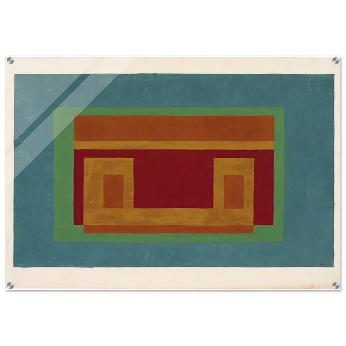 VARIANT ADOBE 1947 - Josef Albers Acrylic Print - 70x100 cm / 28x40″ inches