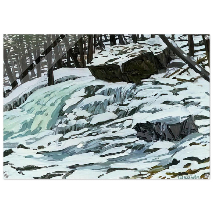 Study for Aqua Spring - 1997 - Neil Welliver Acrylic Print - 70x100 cm / 28x40″ inches