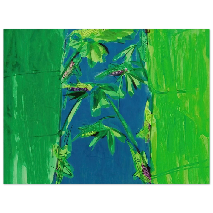 Walasse Ting - Early Summer - 1980 75x100 cm / 30x40inches Fine Art Poster