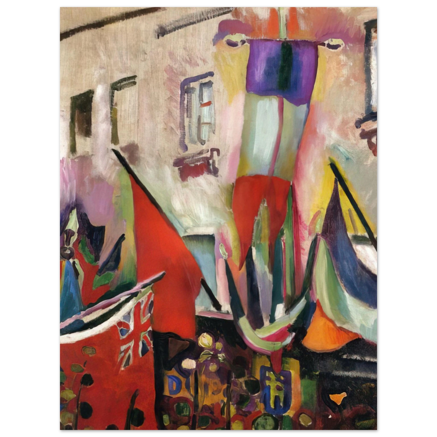 Raoul Dufy - FLAGS 1906 Fine Art Poster - Default Title