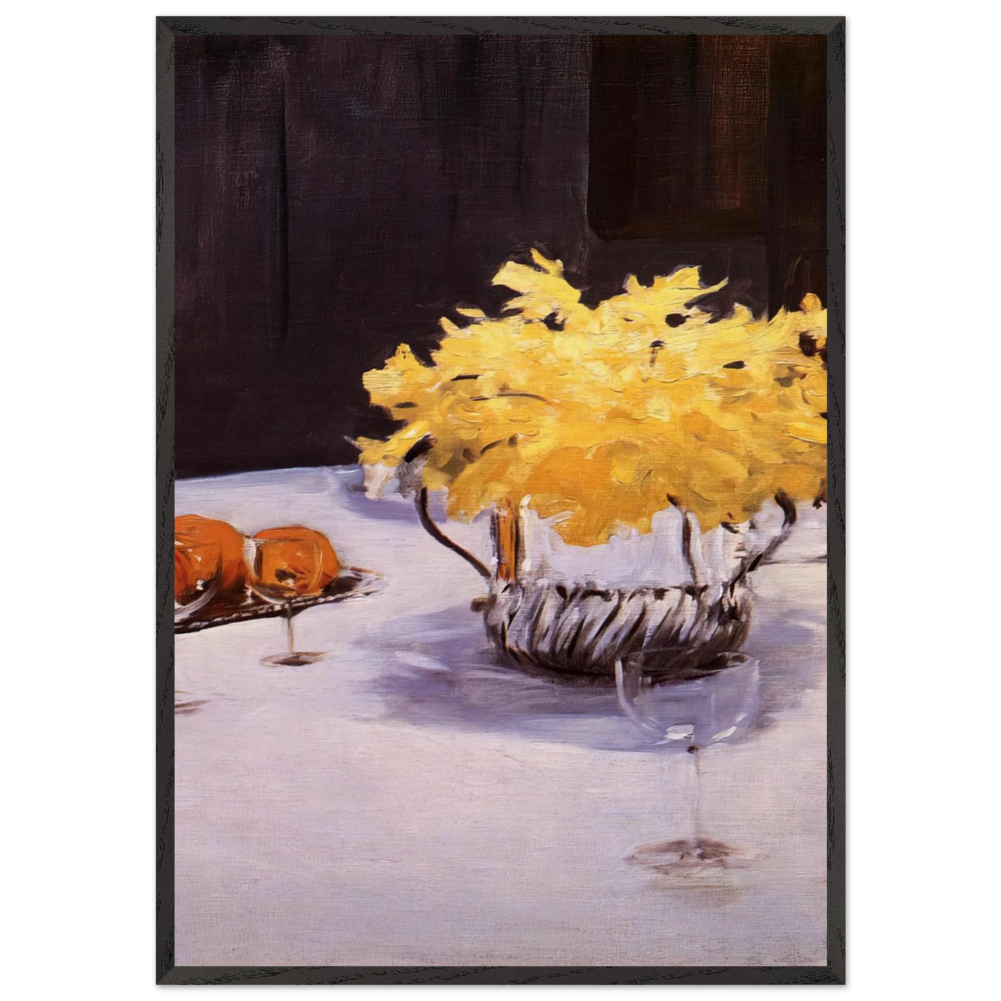 Still Life with Daffodils - John Singer Sargent Framed Art Print – Black Wooden Frame - Default Title - -Framed Art Print
