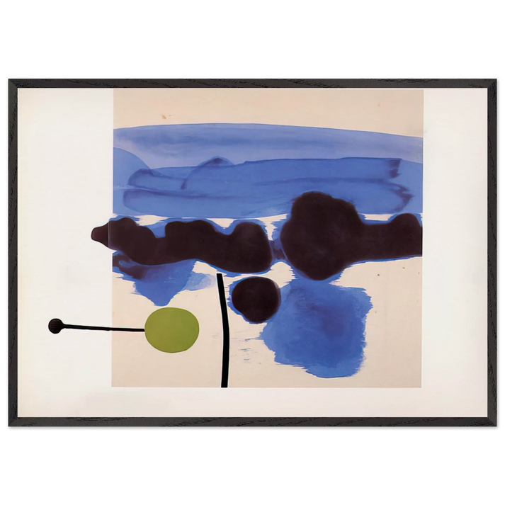 THE PASSION FLOWER 1986 - Victor Pasmore 70x100 cm / 28x40 inches Framed Art Print – Black Wooden Frame
