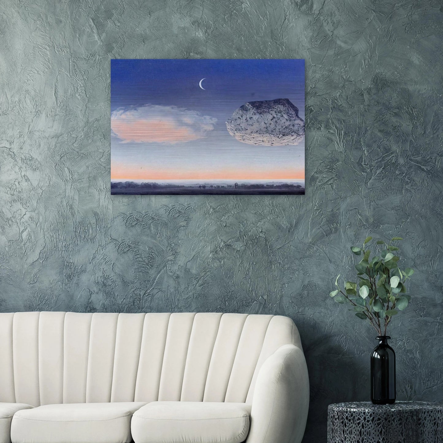 THE BATTLE OF THE ARGONNE 1959 - Rene Magritte Brushed Aluminum Print - 70x100 cm / 28x40 inches | Rene Magritte Aluminum Print | Rene Magritte Prints