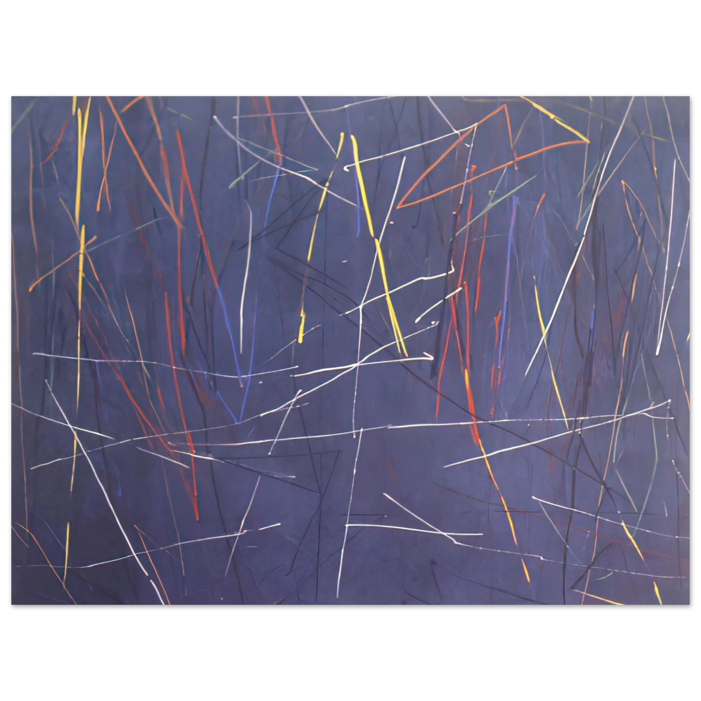 Ronnie Landfield - Gates of Blue - 1975 Fine Art Poster - Default Title