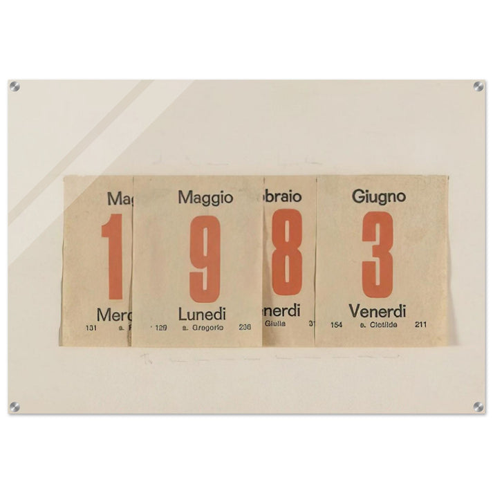 1983 - Alighiero Boetti Acrylic Print - 70x100 cm / 28x40″ inches