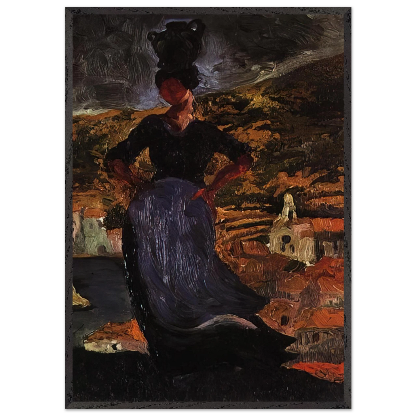 PORTRAIT OF HORTENSIA - Salvador Dali Framed Art Print – Black Wooden Frame - Default Title - -Framed Art Print