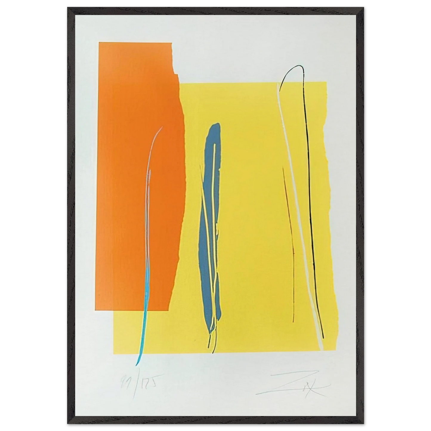 Niagara Series IV - 1980 - Larry Zox 70x100 cm / 28x40 inches Framed Art Print – Black Wooden Frame