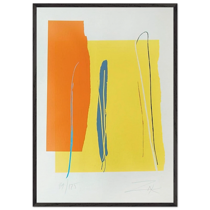 Niagara Series IV - 1980 - Larry Zox 70x100 cm / 28x40 inches Framed Art Print – Black Wooden Frame