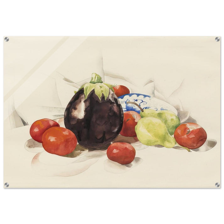 Eggplant and Tomatoes - 1926 - Charles Demuth Acrylic Print - 70x100 cm / 28x40″ inches