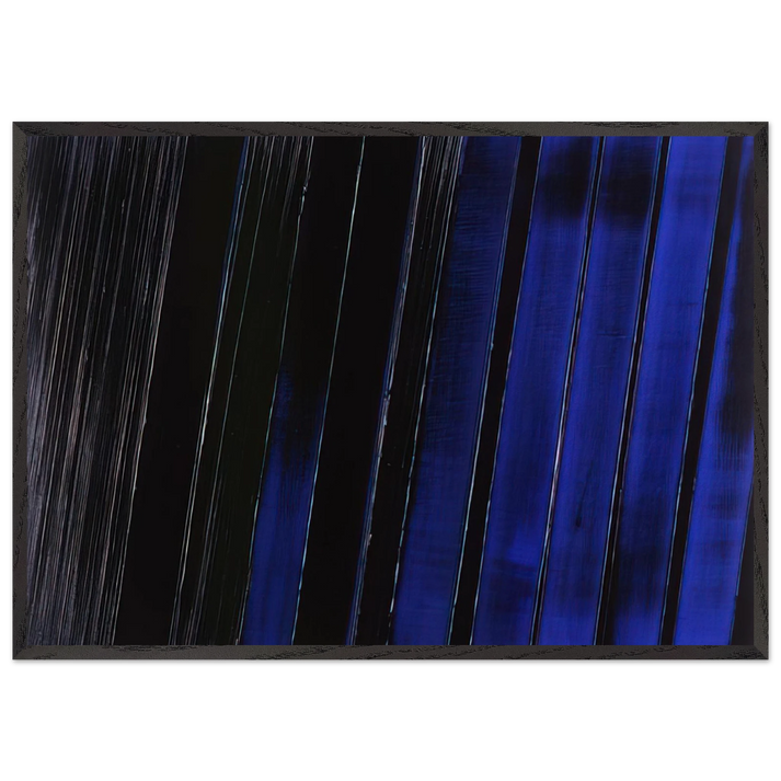 Peinture 11 Juillet 1987 - 1987 - Pierre Soulages 70x100 cm / 28x40 inches Framed Art Print – Black Wooden Frame