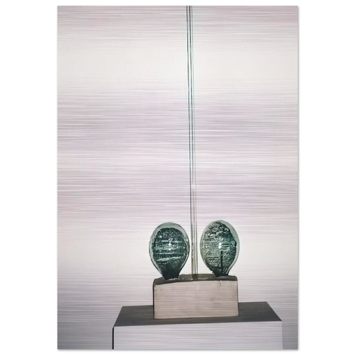 THE MAN WITH TWO SOULS 1950 - Robert Rauschenberg Brushed Aluminum Print - 70x100 cm / 28x40 inches | Robert Rauschenberg Aluminum Print | Robert Rauschenberg Prints