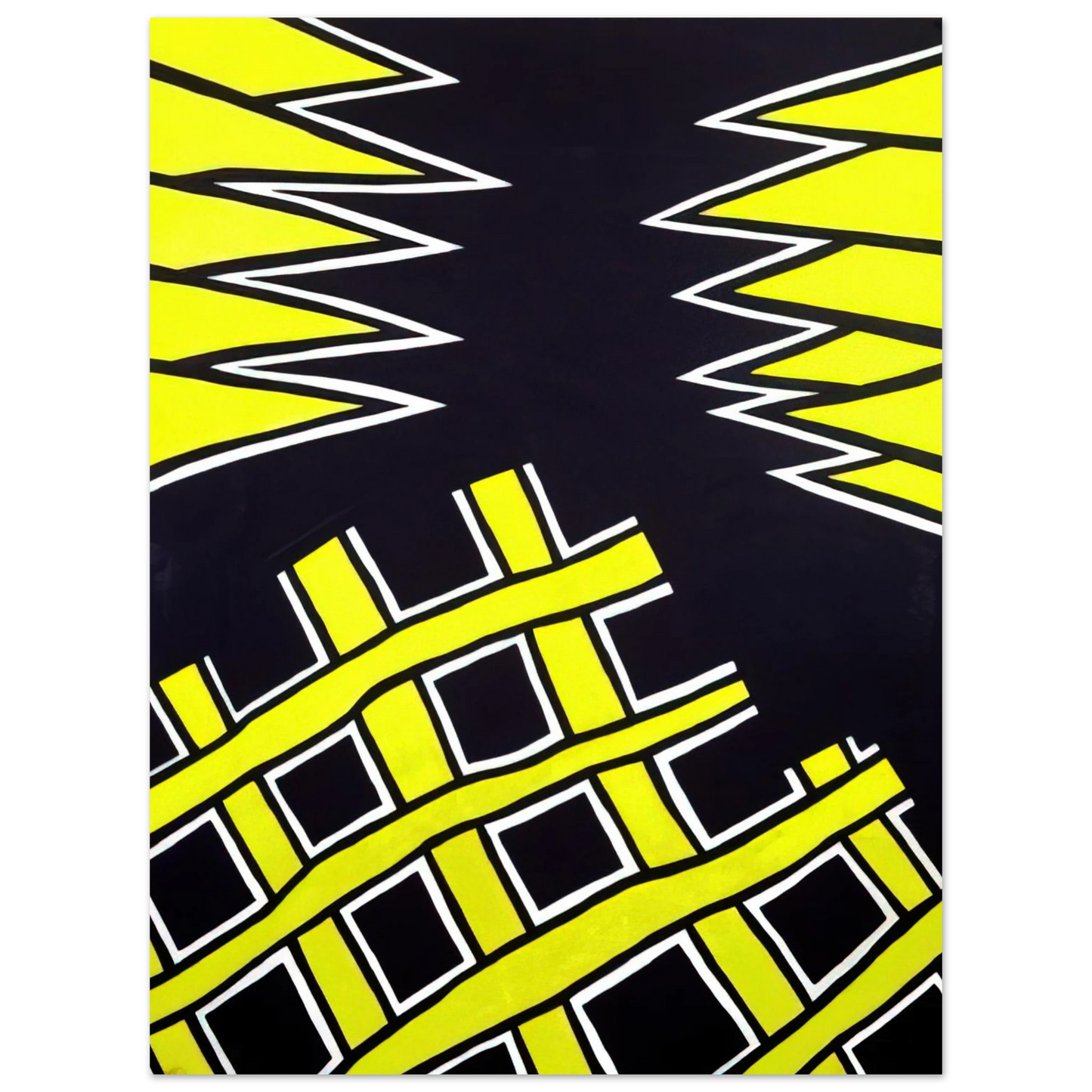 Nicholas Krushenick - Untitled - 1962 Fine Art Poster - Default Title