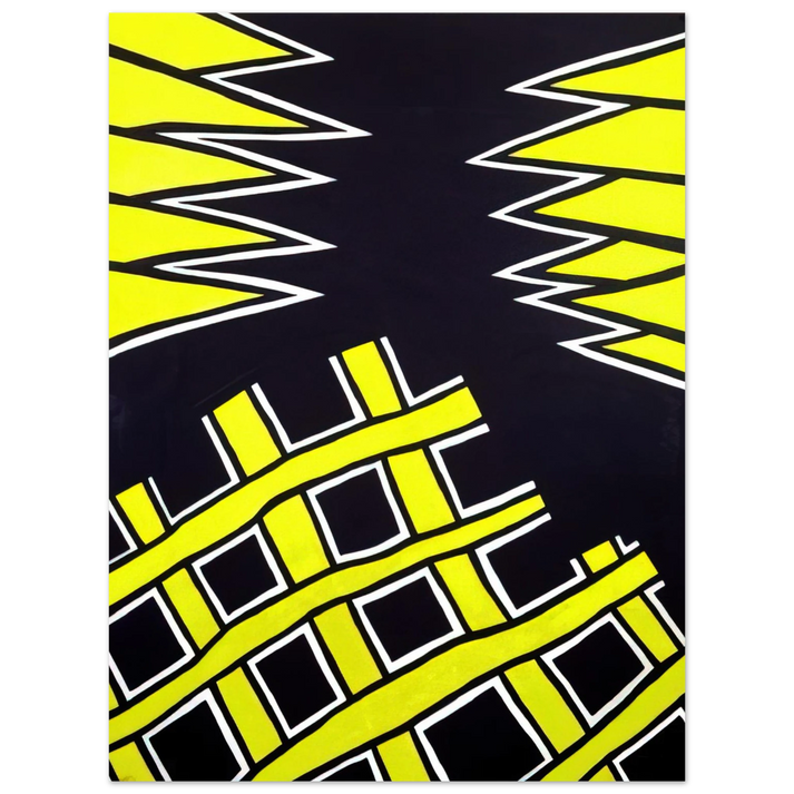 Nicholas Krushenick - Untitled - 1962 75x100 cm / 30x40inches Fine Art Poster