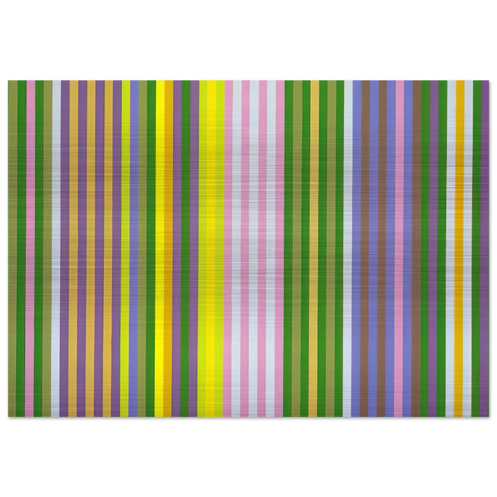 Zebra - 1969 - Gene Davis Brushed Aluminum Print - 70x100 cm / 28x40 inches | Gene Davis Aluminum Print | Gene Davis Prints