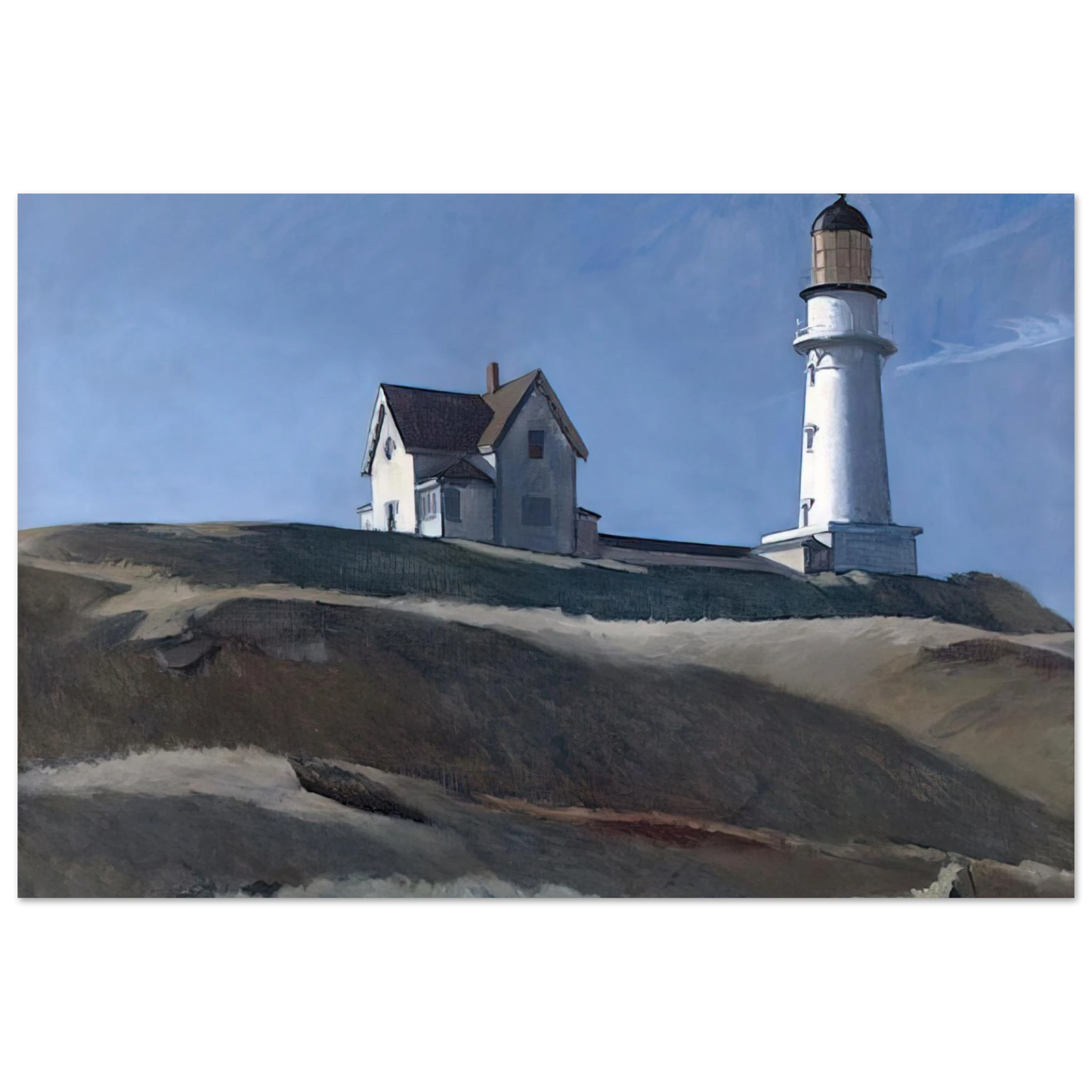 Edward Hopper - Lighthouse HIll Fine Art Poster - 75x100 cm / 30x40 inches