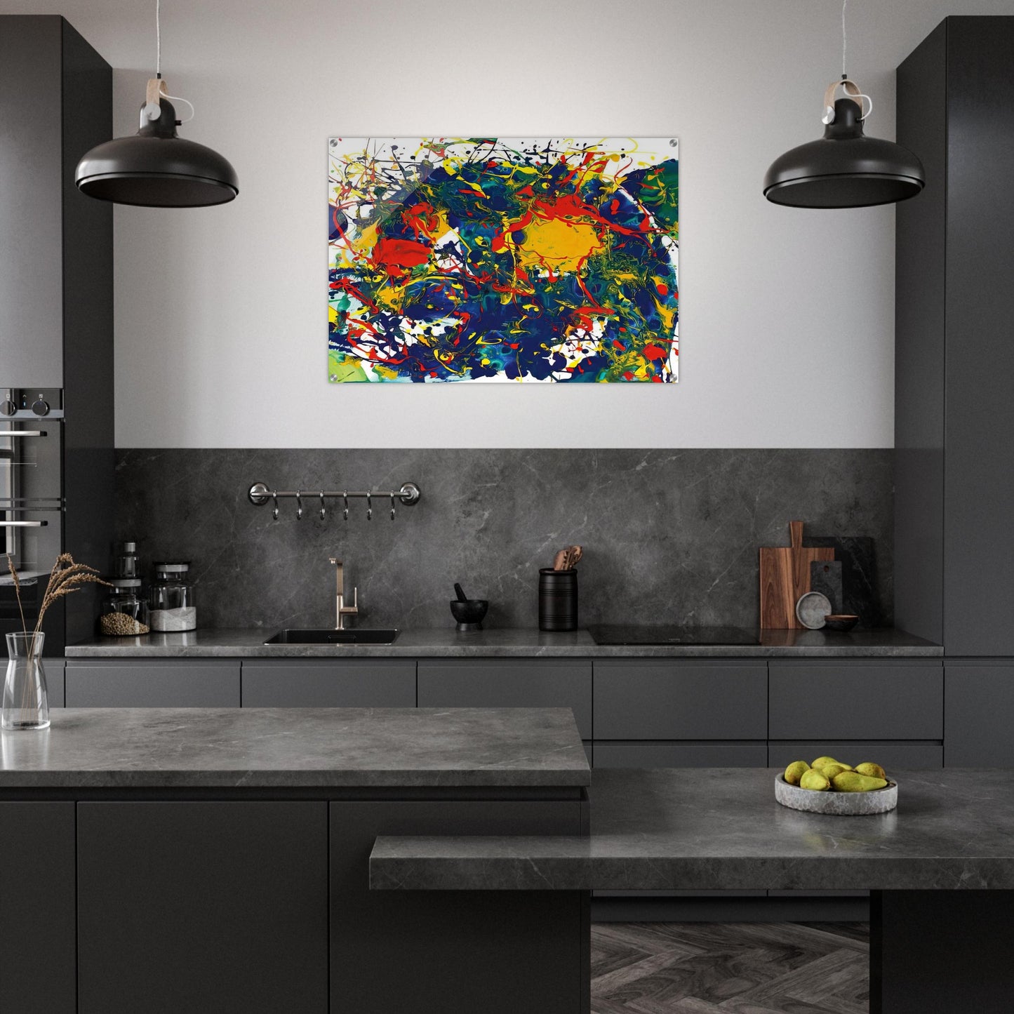 Untitled SFP94-43 SF94-044 - Sam Francis Acrylic Print - 70x100 cm / 28x40″ inches