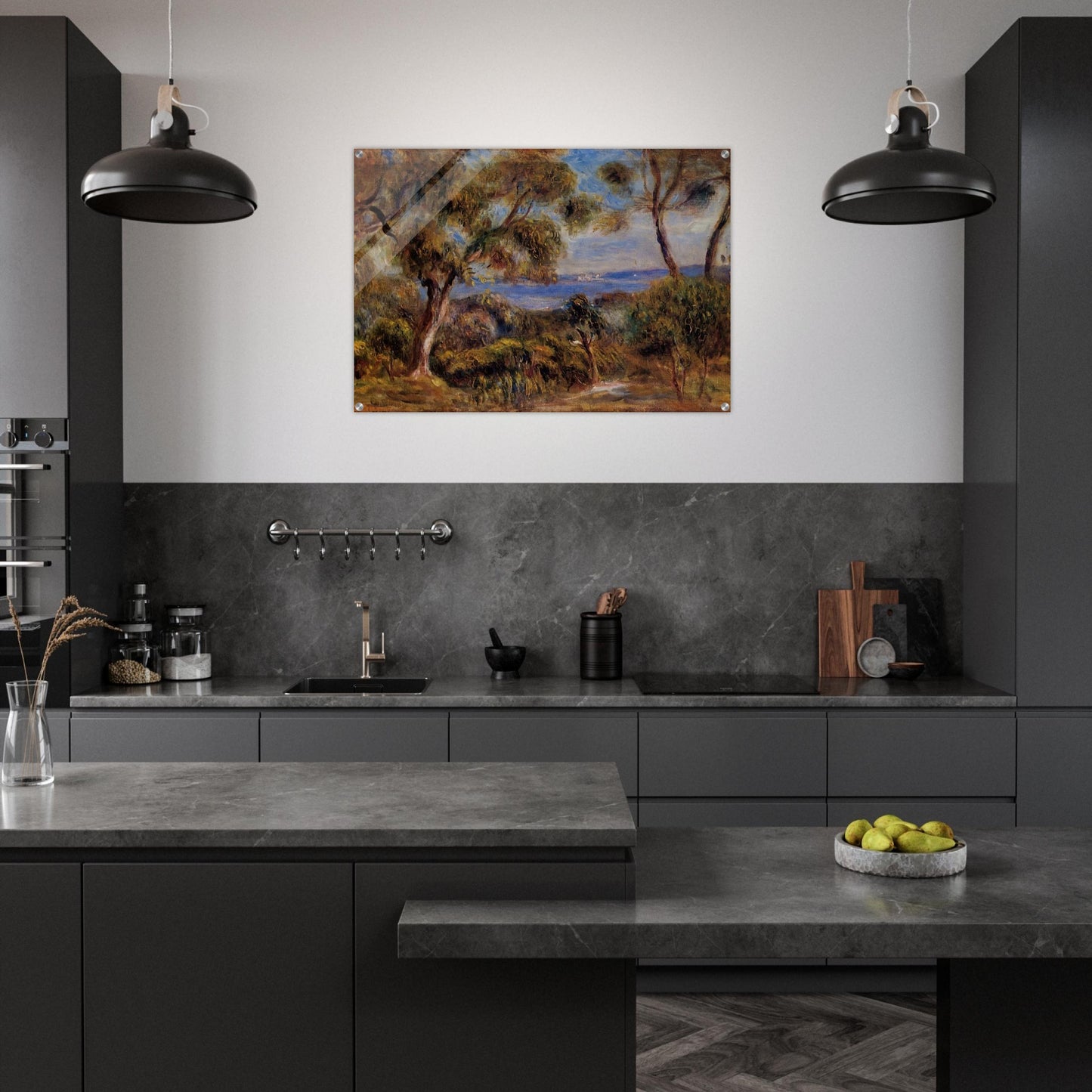 The Sea at Cagnes - Pierre-Auguste Renoir Acrylic Print - 70x100 cm / 28x40″ inches