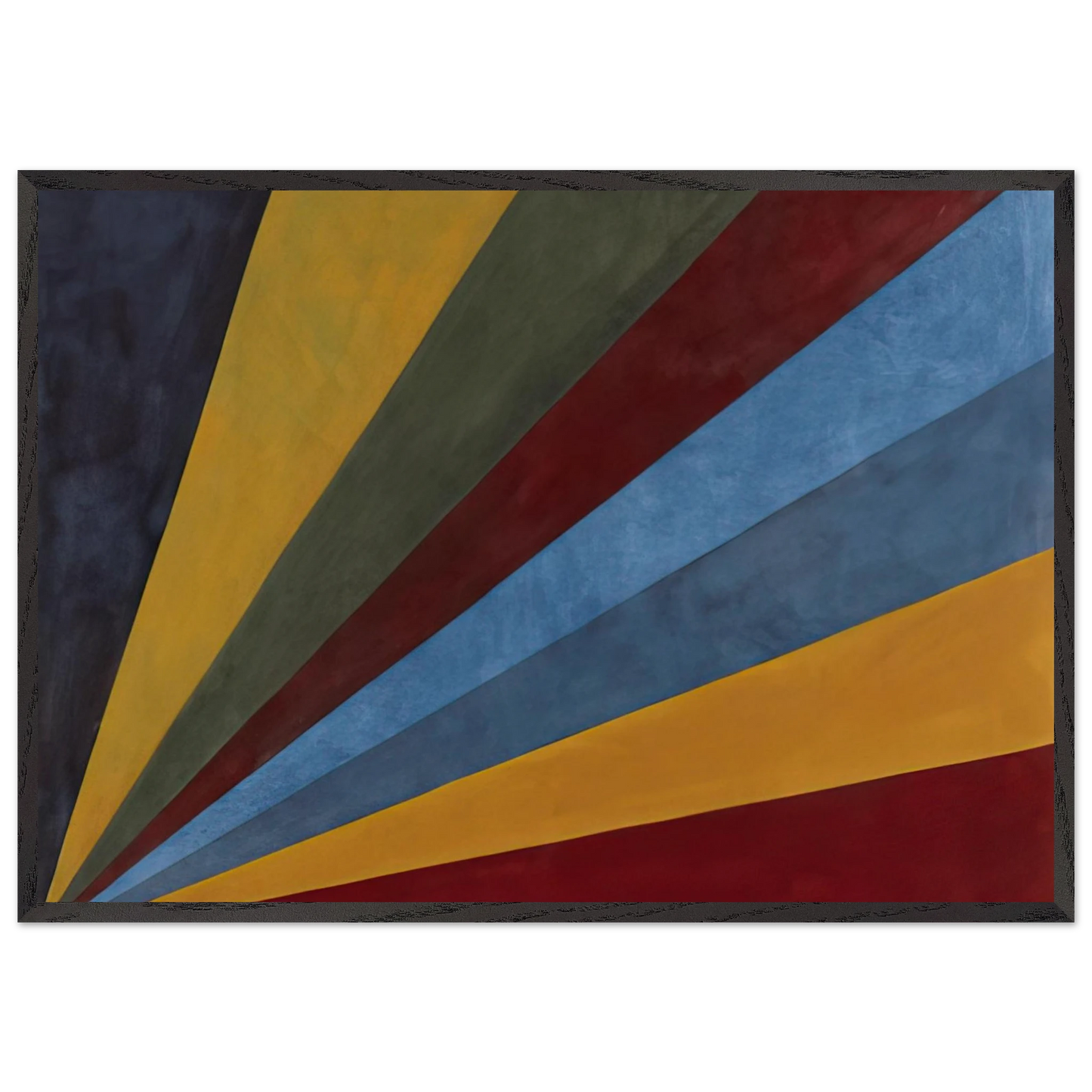 Colors from Corners - Sol LeWitt 70x100 cm / 28x40 inches Framed Art Print – Black Wooden Frame