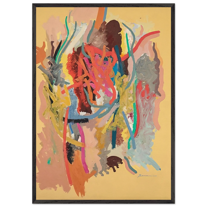 The Changeling - 1964 - John Ferren 70x100 cm / 28x40 inches Framed Art Print – Black Wooden Frame