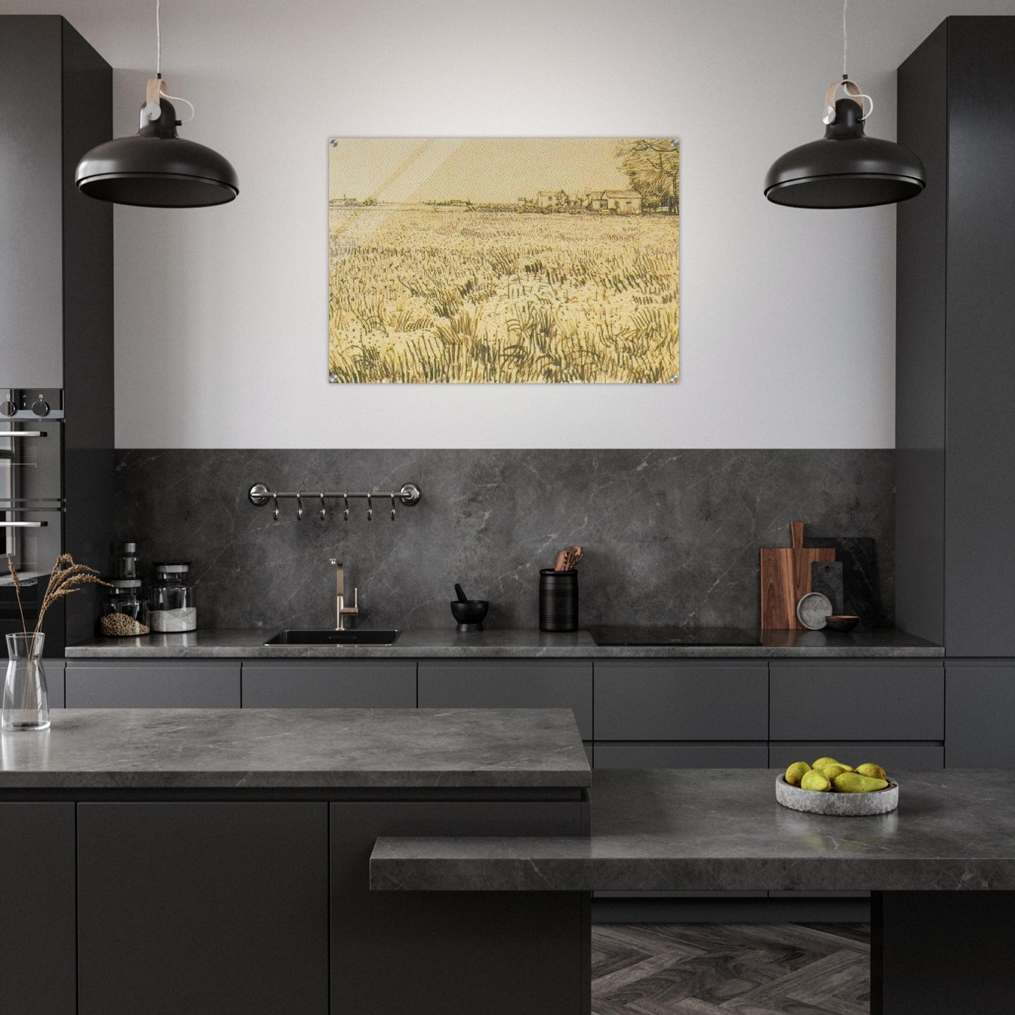 Meadow with Flowers - Vincent van Gogh Acrylic Print - 70x100 cm / 28x40″ inches