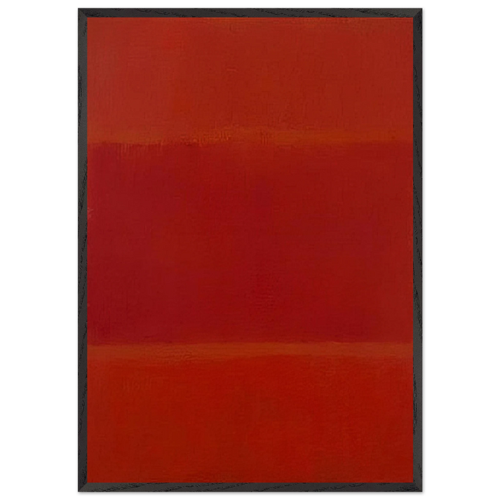 Red and Orange - 1955 - Mark Rothko 70x100 cm / 28x40 inches Framed Art Print – Black Wooden Frame