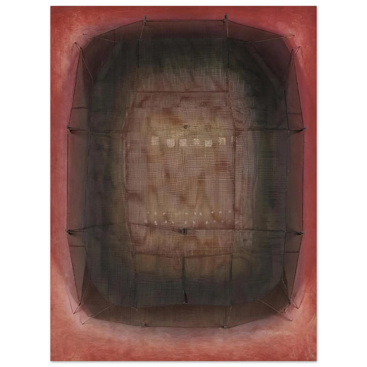 Manuel Rivera - Espejo Púrpura - Art Informel Fine Art Poster - Default Title