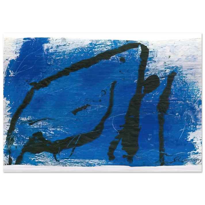 G-7 - 1987 - Emil Schumacher Brushed Aluminum Print - 70x100 cm / 28x40 inches | Emil Schumacher Aluminum Print | Emil Schumacher Prints