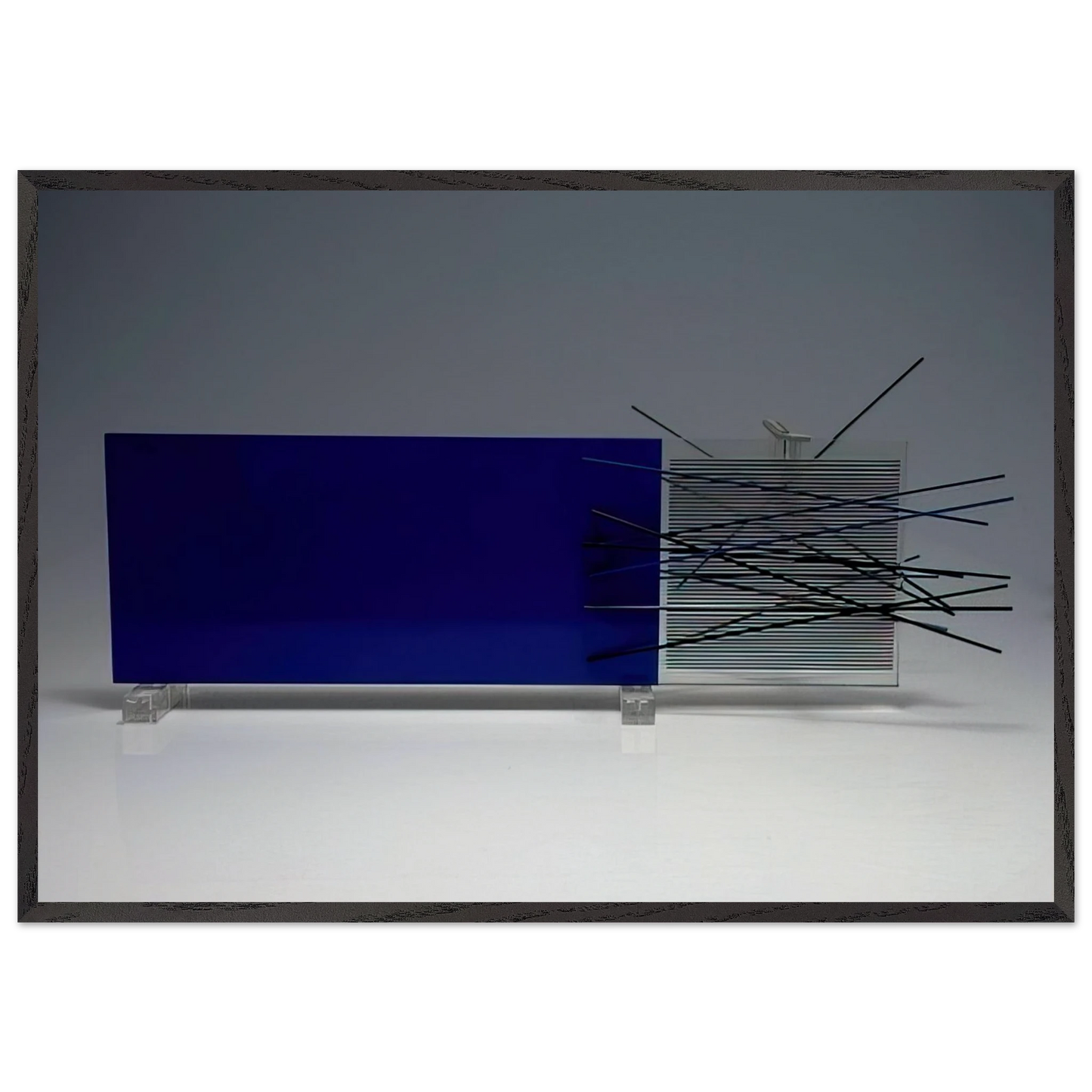 KINETIC OBJECT - Jesus Rafael Soto 70x100 cm / 28x40 inches Framed Art Print – Black Wooden Frame